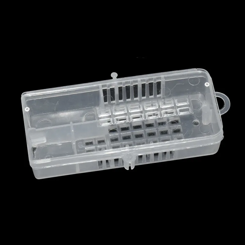 5 Pcs Beekeeping Tools Push-pull Bee Cage Transparent Color Plastic King Cage Queen Rearing Prisoner King Escape Box