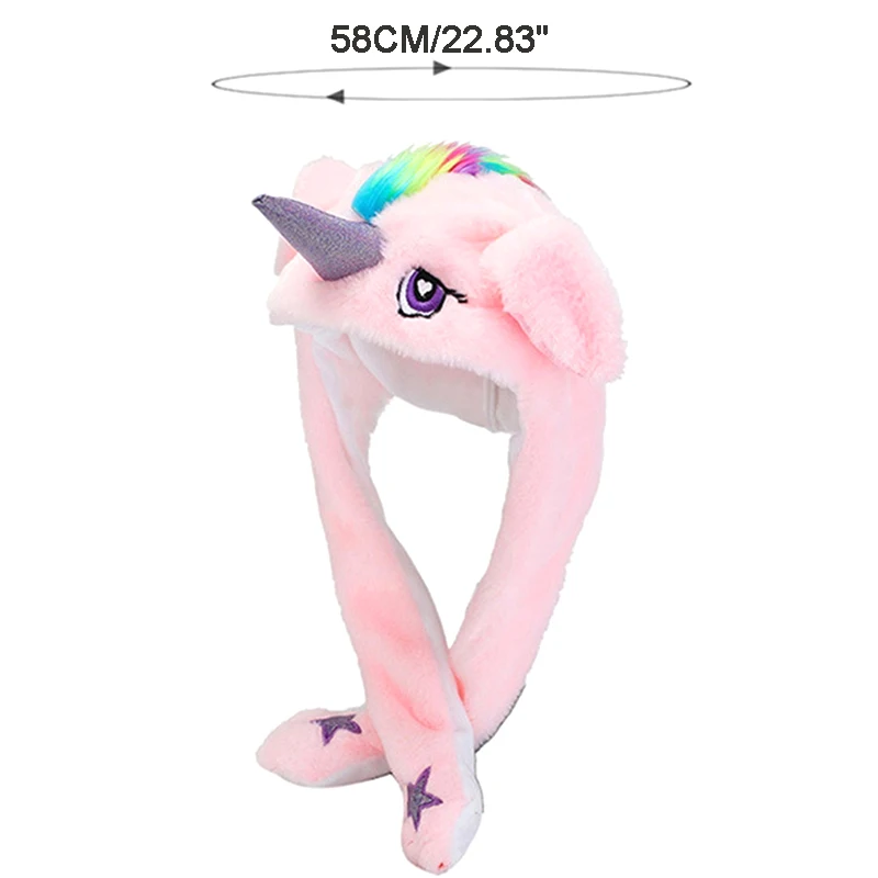 Мягкая Плюшевая пушистая теплая шапочка-бини с рисунками животных из мультфильмов, зимний пушистый костюм для косплея для взрослых, женщин, мужчин, детей, мальчиков и девочек