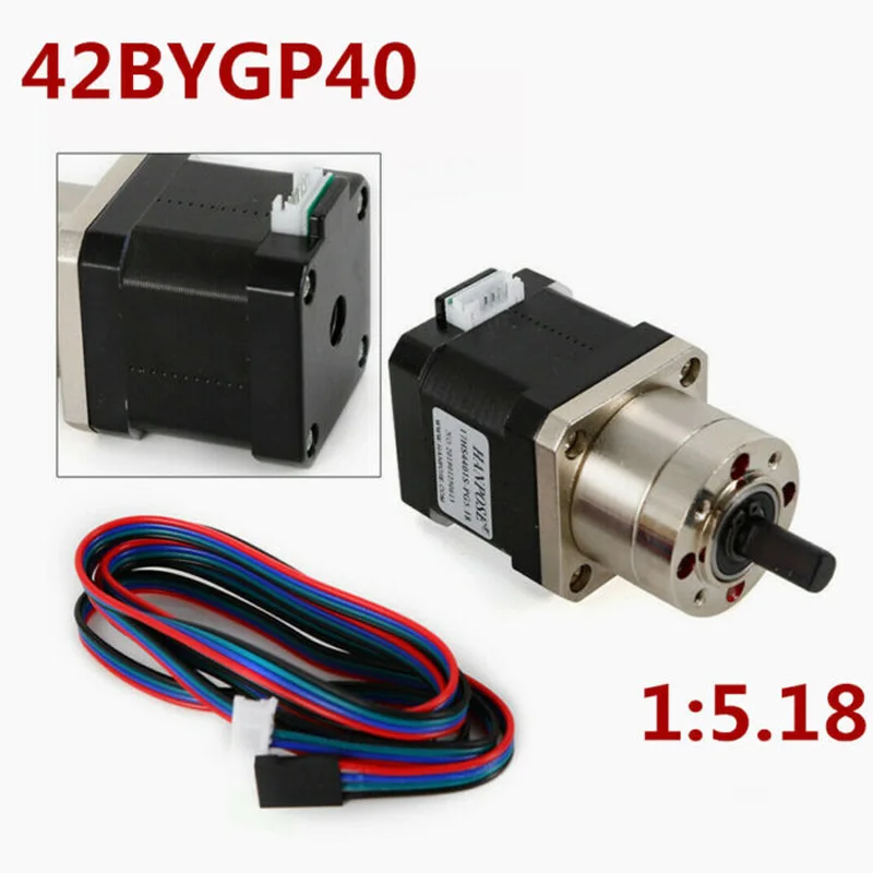

17 Stepper Motor 42 Motor Extruder Gear Ratio 1:1: 5.18 Planetary Gearbox