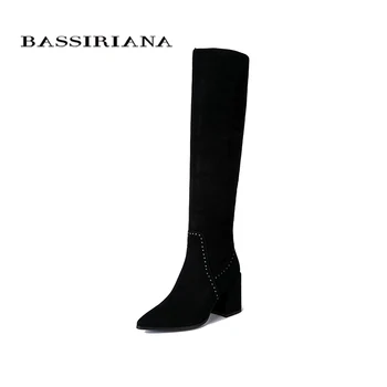 

BASSIRIANA 2019 spring and autumn women's shoes made of suede, rubber non-slip flat shoes women's shoes.