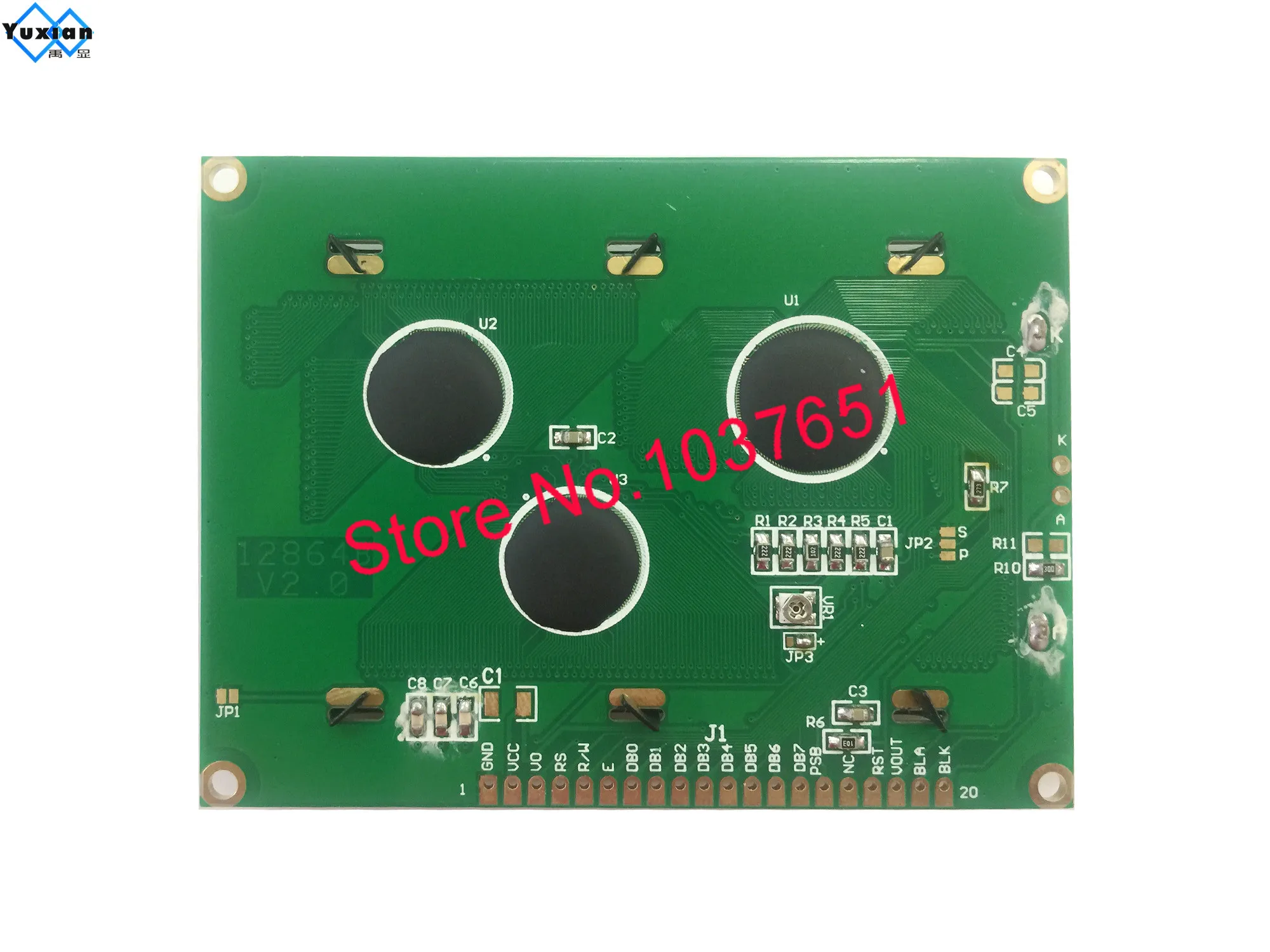 12864b V2.0 12864 3 В 5 в модуль ЖК дисплея STN зеленый синий 20pin SPI ST7920|backlight module|backlight