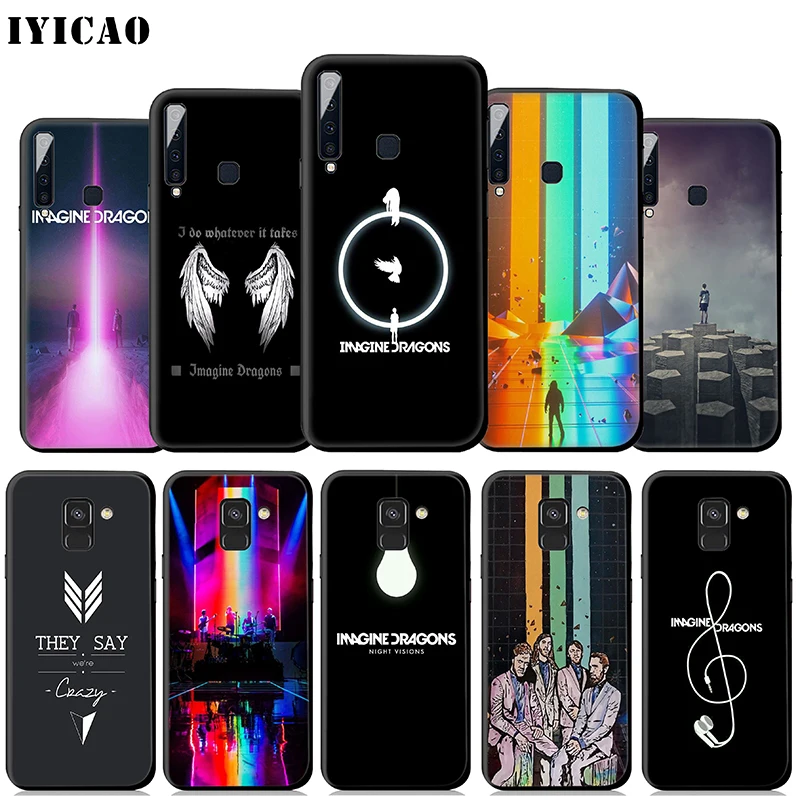 IYICAO нарисованные драконы мягкий чехол для samsung Galaxy A9 A7 A8 A6 плюс 2018 A3 A5 2017 2016 & J6
