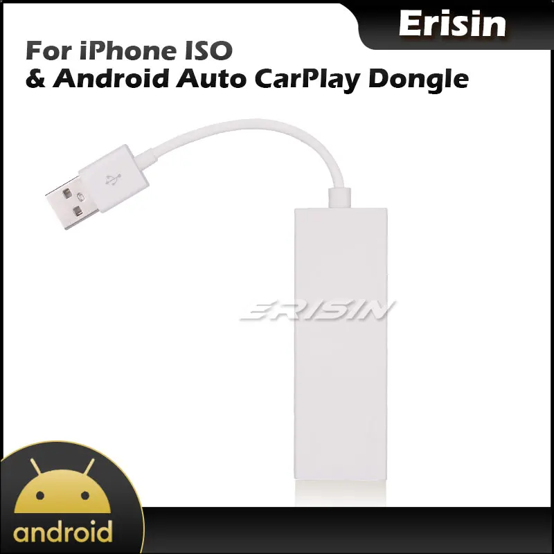 Erisin ES222 USB Android Car SatNav Box Mirror BT CarPlay Dongle для iPhone IOS | Автомобили и мотоциклы