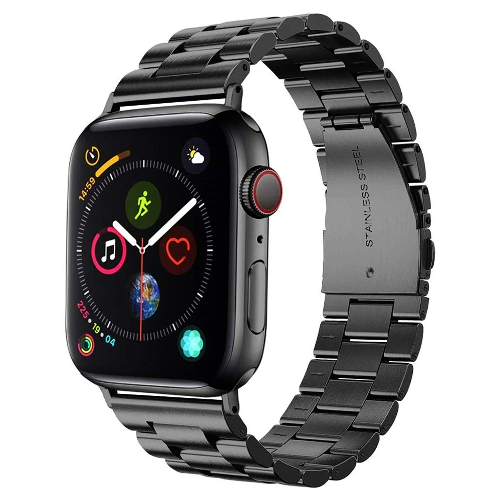 Подходит для apple watch series 5, 44 мм, ремешок из нержавеющей стали, браслет для iwatch 5, 40 мм, ремешок для часов correa