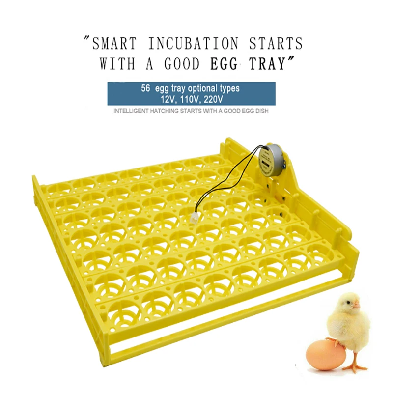 

48/56 Chicken Eggs 132/154 Bird Eggs Incubator Hatcher Hatchery Egg Incubator Hatcher Automatic Egg Turning Tray 12V/110V/220V
