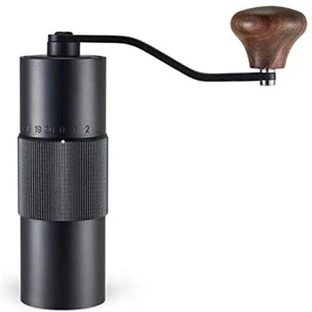 

Household Manual Coffee Grinder, Double Bearings Stable Grinding, Stainless Steel Core Adjustable, Manual Coffee Powder Fast Gri