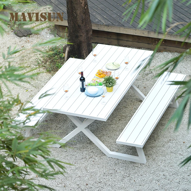 Nordic Model Park Bench Garden Furniture Set Waiting Park Chairs And Table Personality Patio Sturdy Plastic Terrace Shop Bench