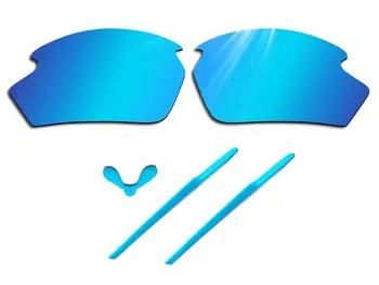 

Glintbay 100% Precise-Fit Blue Replacement Lenses and Sky Blue Rubber kit for Rudy Project Rydon Sunglasses