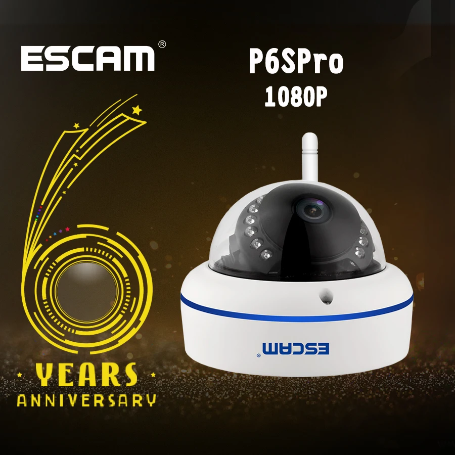 

P6SPro Speed QD800WIFI 2.0MP ONVIF FHD 1080P P2P Private Cloud Waterproof Security WiFi IP Camera
