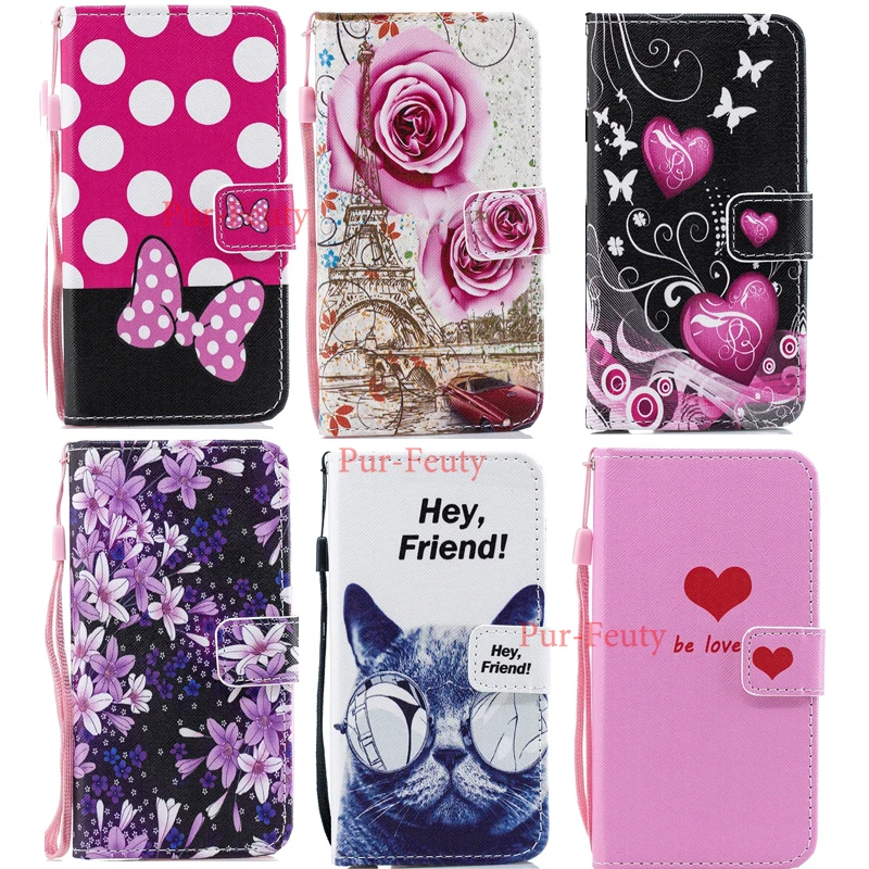 Flip Wallet Case for XIAOMI Mi 9 9T Pro SE 9SE MI9 Mi9SE Painted Flower Cartoon PU Leather Cover xiaomi Mi9T phone case | Мобильные
