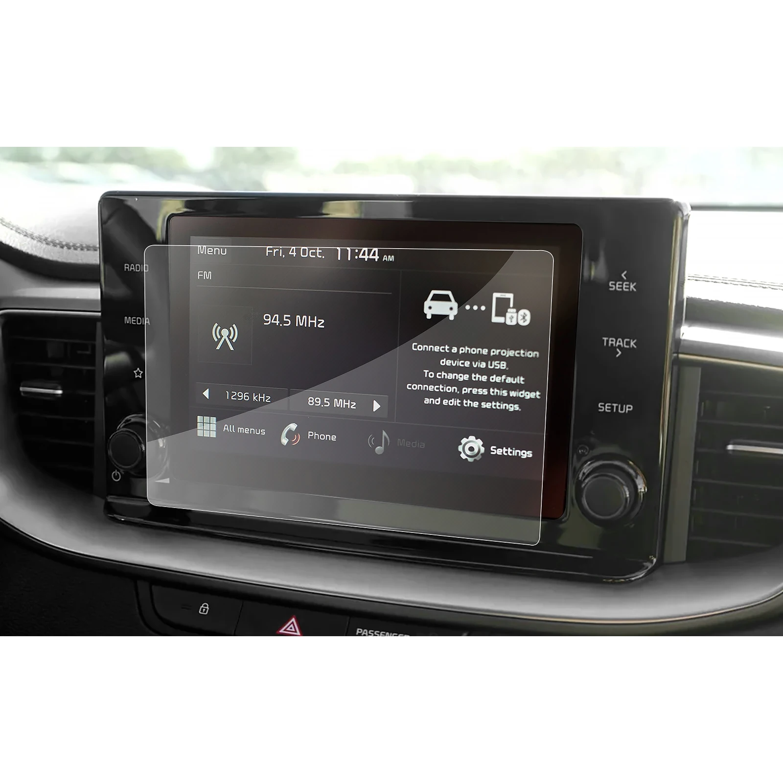 RUIYA Car PET Screen Protector For Seltos 2021/Ceed III 2020 8 Inch Navigation Touch Center Display Auto Interior Accessories