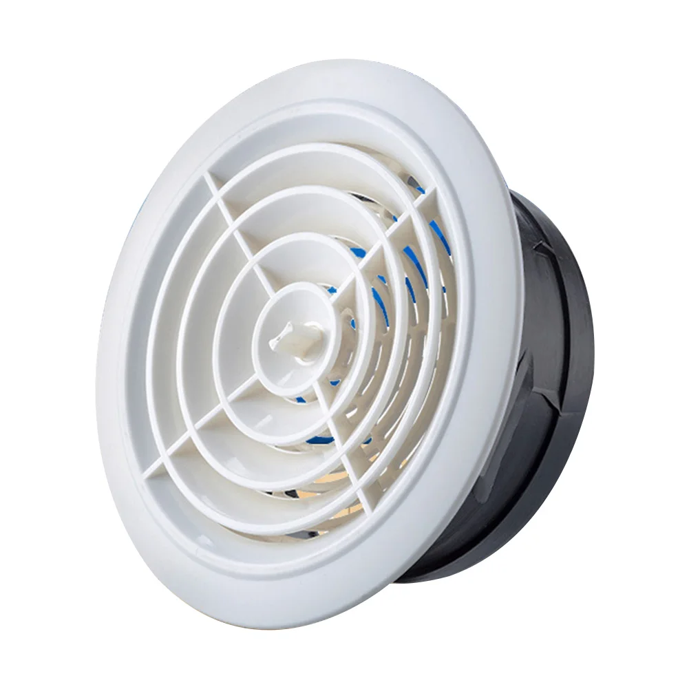 Soffit Adjustable Exhaust Round Bathroom Kitchen Parts Universal Easy Install Louver Grille Cover ABS Air Vent Ventilation