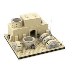 

MOC Modular Tatooines Desert Power Plant Building Blocks Kit New Hope House Model Architecture Bricks Idea Toy For Children Gift
