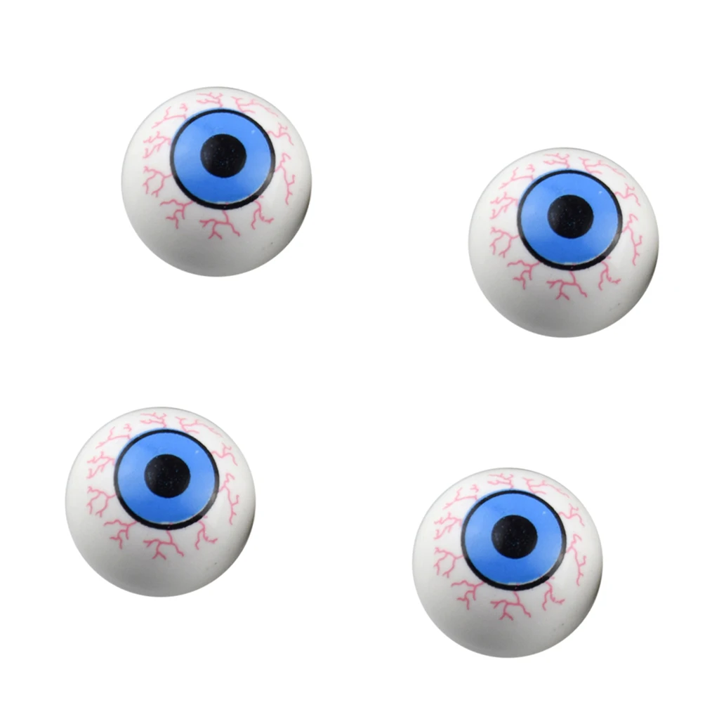 4pcs Eye Ball Eyeball Car Bike SUV Wheel Valve Air Stem Cap Tire Cover Dust