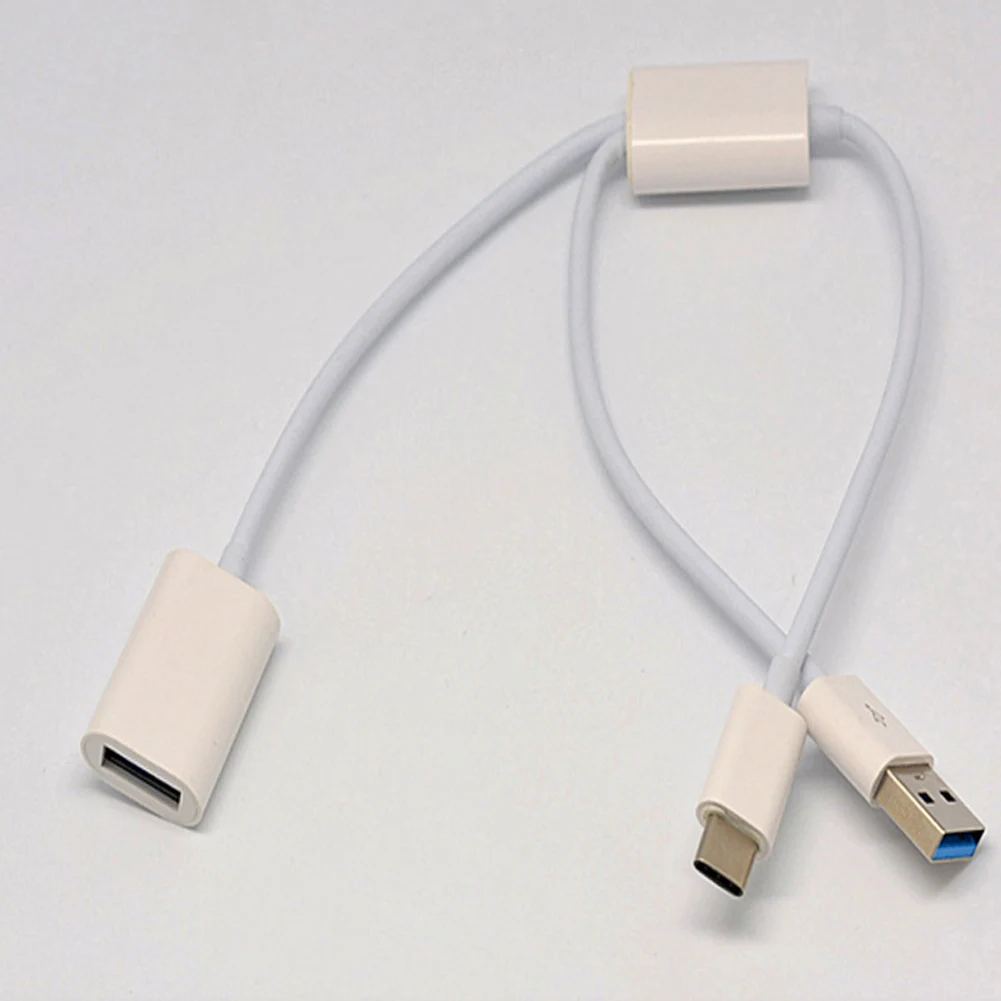 2 в 1 type-C Мужской USB 3,1 Мужской Женский OTG кабель для зарядки данных провод для телефона