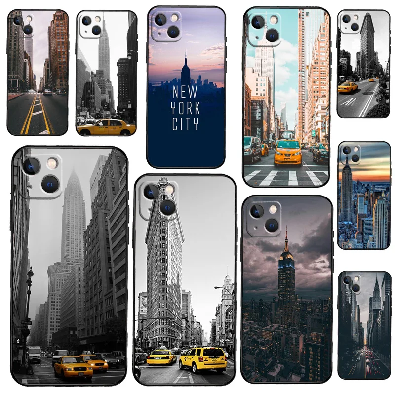 Custodia Nyc New York City Per Iphone 13 12 Mini X Xr Xs Max Cover Per Iphone 11 14 15 Pro Max 8 7 Plus Se2