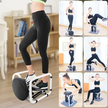 

Multifunctional Stepper Mini Folding Treadmill, Fitness Pedal Stepper silent Lose Weight Equipment treadmill with Elastic Rope