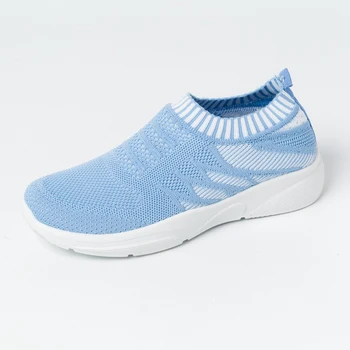 

2020 Women Sneaker Soft Female Vulcanized Shoes Casual Air Mesh Slip On Ladies Flat Shoes Walking Footwear Dropping Shipping