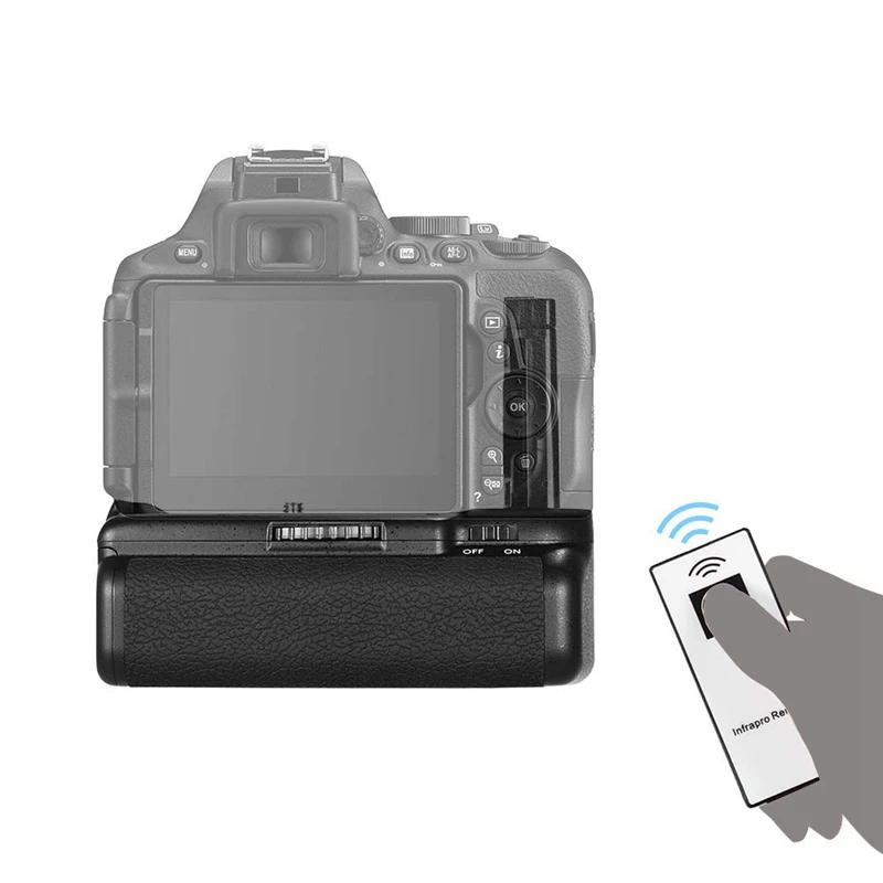 Вертикальный Батарейный держатель для Nikon D5500 D5600 Dslr камеры En-El 14 на батарейках с ИК-пультом дистанционного управления