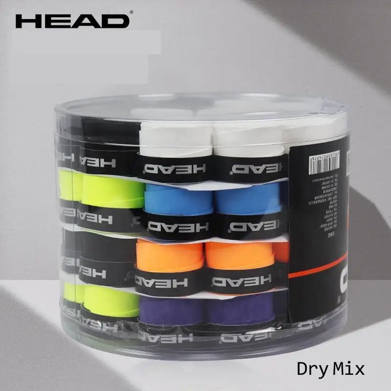 60Pcs Original HEAD Tennis Overgrip Tennis Racket PU Anti-skid Sweatband Absorbed Tape Tenis Racquet Damper Grip tennis overgrip sticky overgrip racket grip tape racket overgrip