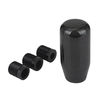 

POSSBAY Manual Transmission Gear Knob Carbon Fiber Car Gear Shift Knob Shifter Lever Black Car Styling Interior Decoration