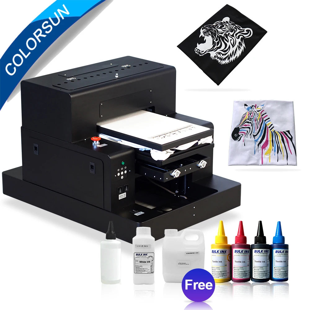 Colorsun impresora DTG automática A3, máquina de impresión de camisetas  L1800, para ropa textil, con tinta|Impresoras| - AliExpress