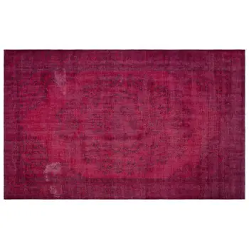 

Handmade Fuchsia Vintage Overdyed Turkish Area Rug 182x290 Cm-5'12''X9'6''