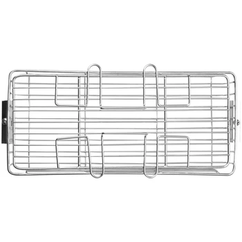 

25L-30L Stainless Steel Grill Roaster BBQ Rotisserie Ovenware Skewers Oven Rotate Cage Roast Fish Shrimp Meat Shelf Baking Tools