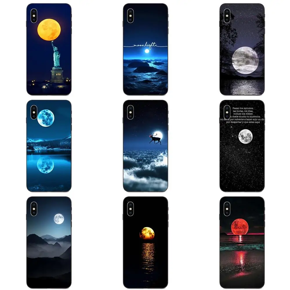 Платье с рисунком полной луны для Xiaomi Redmi Note 3 3S 4 4A 4X5 5A 6 6A 7 7A K20 Plus Pro S2 Y2 Y3 задняя