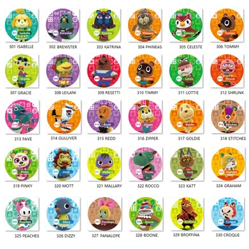 

Animal Crossing Card (301 to 330) Amiibo ntag215 Card Work for NS Games Series 1