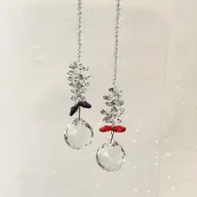 Высокое качество прозрачная 30 мм Ограненный Кристалл Люстра призмы Стекло в стиле «Ловца снов» дома и на открытом воздухе Рождественская елка Haning украшения 2 шт./компл