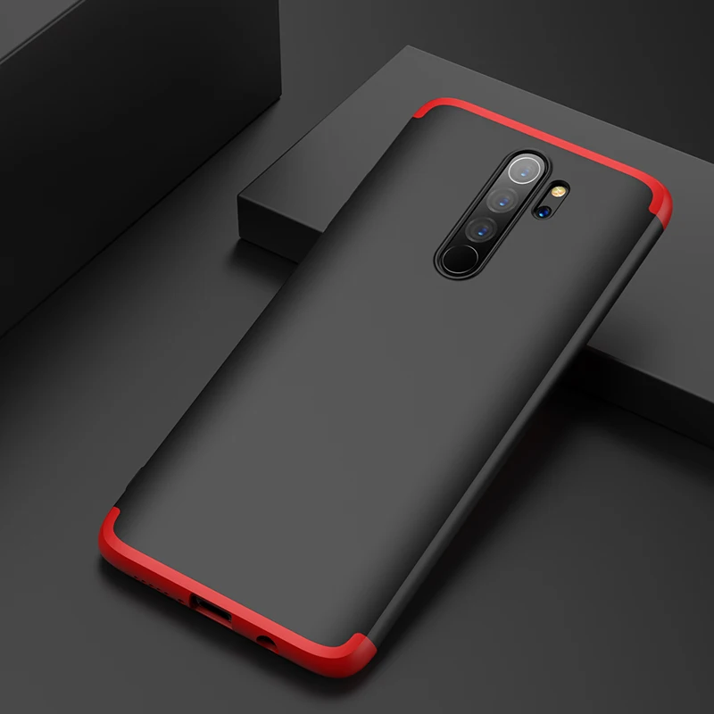 10 шт./партия для Xiaomi Redmi Note8 Pro 360 полная защита чехол для телефона для Redmi Note 8 Pro Чехол 3 в 1 ультра тонкий жесткий чехол из поликарбоната
