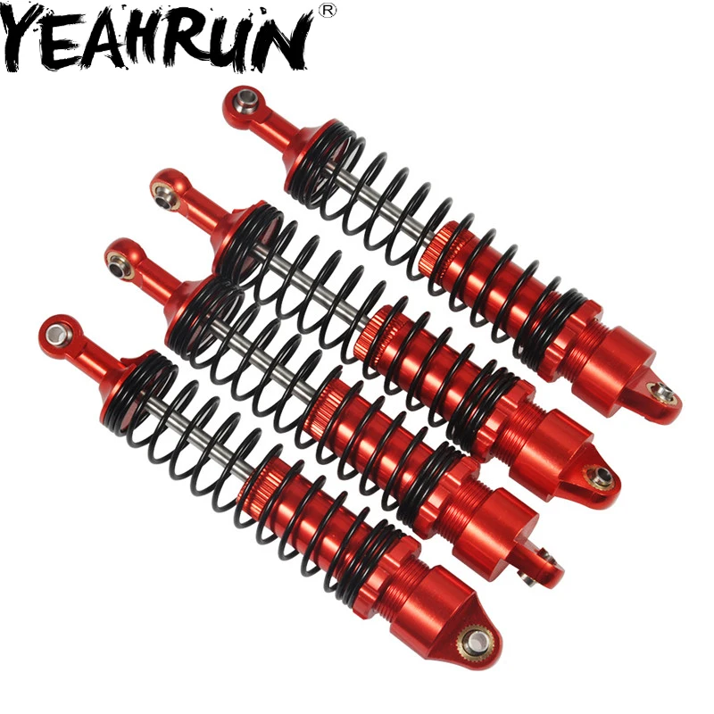 YEAHRUN 2 шт./4 шт. 90/100/110/120 мм регулируемый амортизатор красный для 1/10 RC TRX-4 призрак SCX10 D90