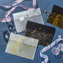 А4 прочная папка прозрачный карман pp, файловый пакет фантазия звезда сумка для хранения обучения офис файл Бумага включения сумка файл папка