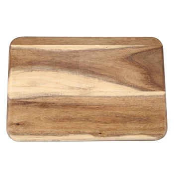 

Acacia Wood Rectangular Solid Wood Pan Fruit Dishes Saucer Tea Tray Dessert Dinner Plate Tableware,20X30cm