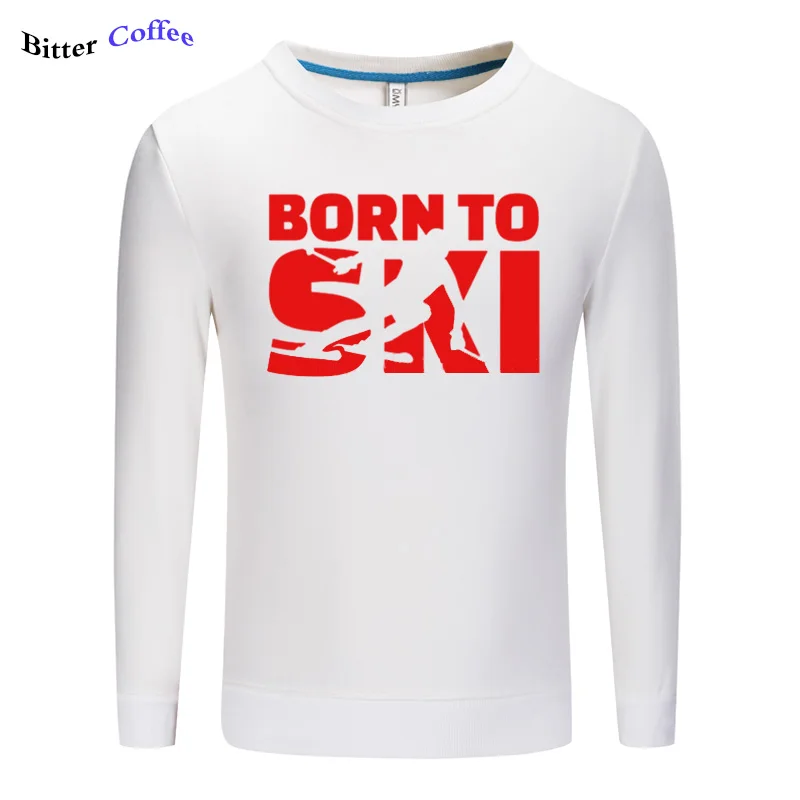 Born To skines, мужские толстовки, Осень-зима, новинка, Повседневная Толстовка, мужская мода, с круглым вырезом, с принтом, свитшоты, на заказ, больше размера S-5XL - Color: 4