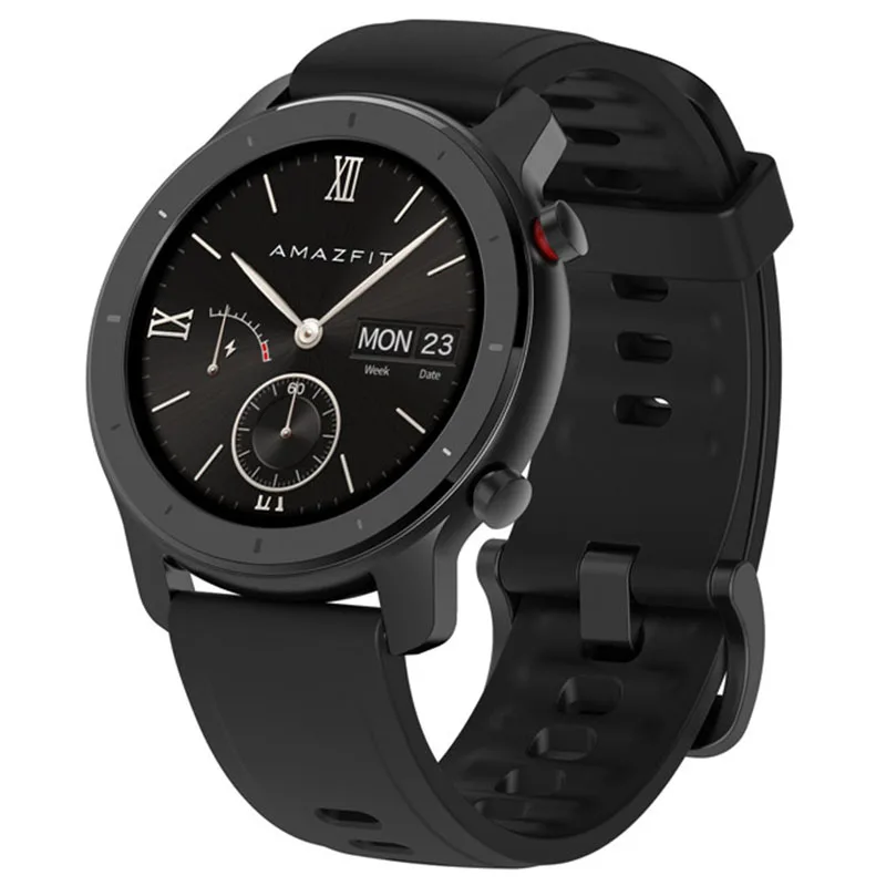 Глобальная версия AMAZFIT GTR Смарт-часы 42 мм 5 АТМ водонепроницаемые gps ГЛОНАСС 12