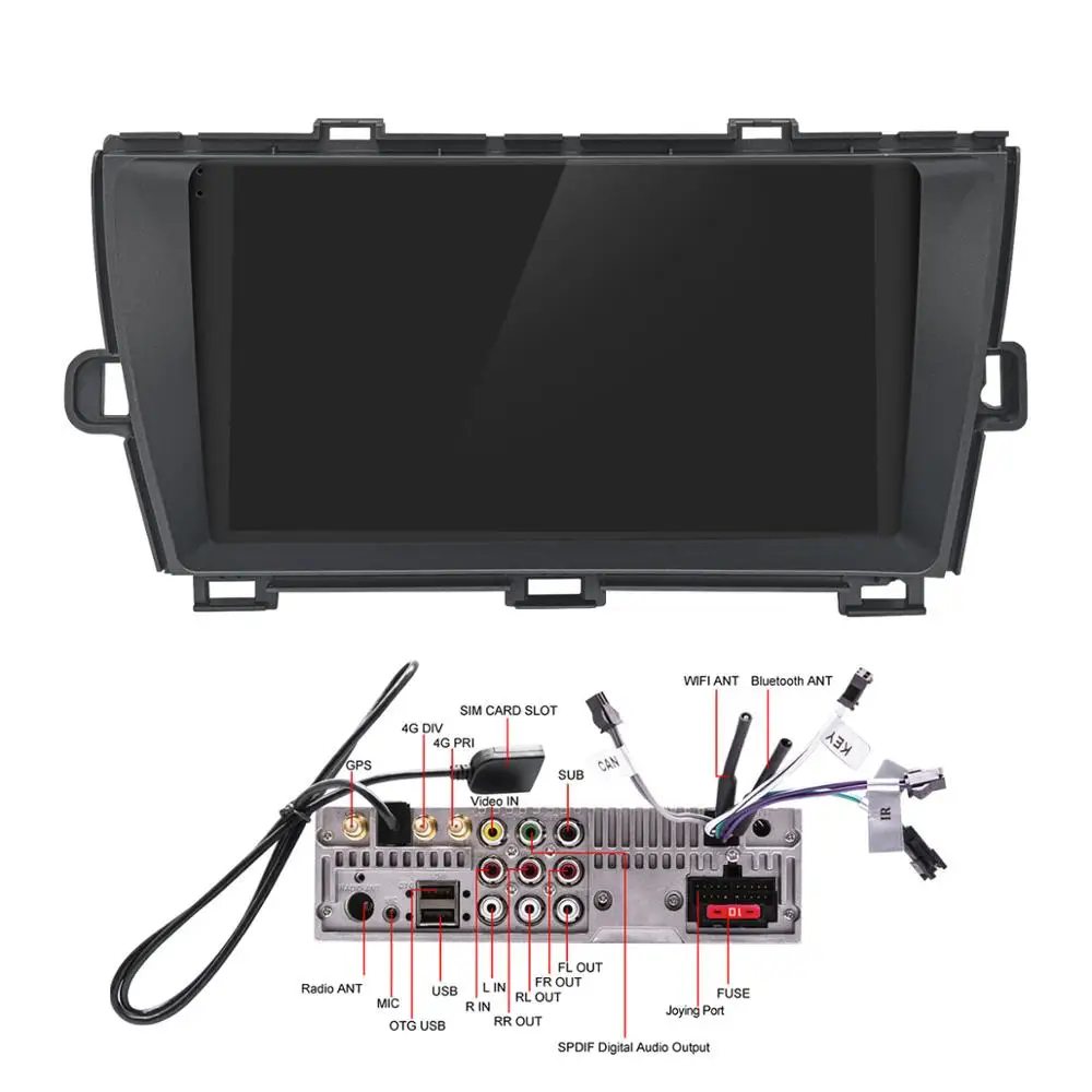 " ips Android Автомобильная головная установка радио для Toyota Prius 2009 2010 2011 2012 2013 автомобильный стерео Мультимедийный плеер gps магнитофон