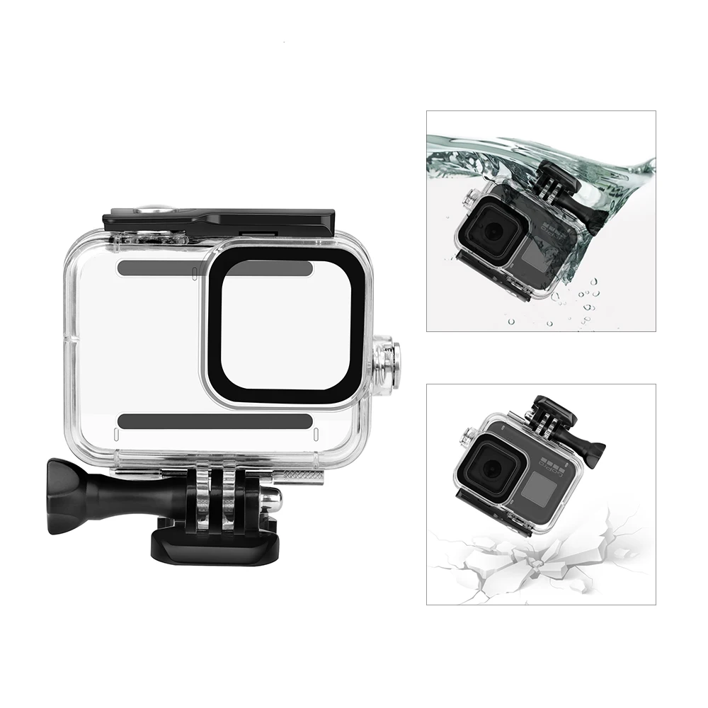 For Gopro 8 Waterproof Housing Case Diving 60M Cover Protective Shell Underwater Box For Go pro Hero 8 Black Camera Accessories action camera accessory action camera protector