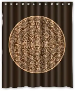 

Special Popular Aztec Mayan Calendar Pattern Waterproof Bathroom Decor