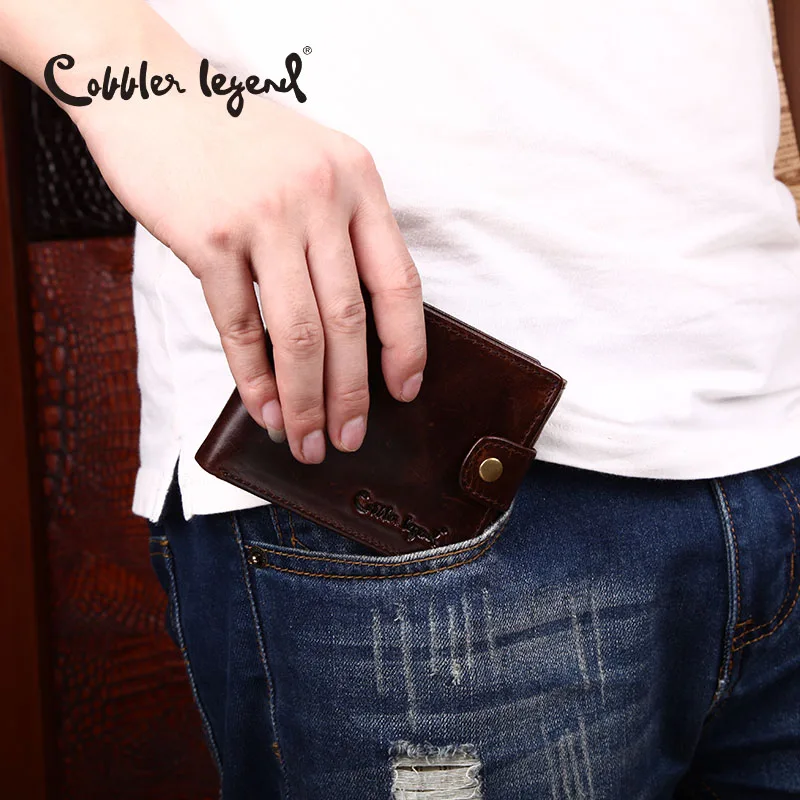 Cobbler Legend Leather Men's Wallet Short 100% High-quality Fashion Large-capacity Coin Purse 2021 Original Brand Purse images - 6