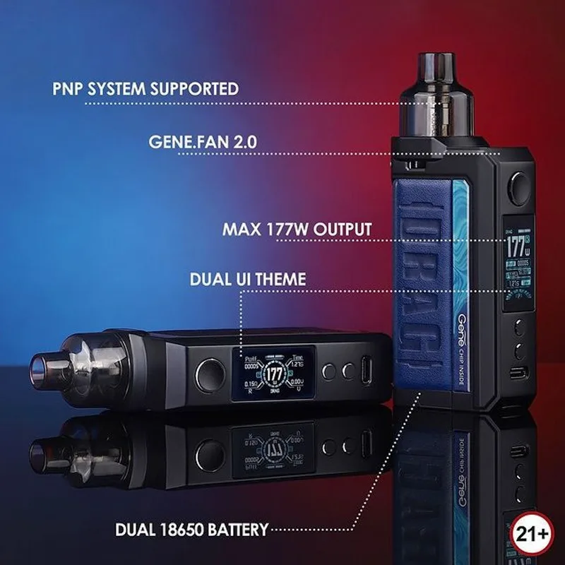 VOOPOO Kit de Cigarette électronique Drag Max, 177W, avec réservoir