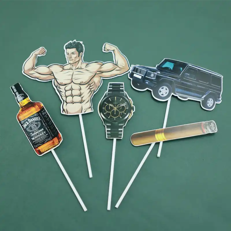 ケーキトッパービール車の男腕時計男の子父dadハッピー誕生日結婚式の装飾ピンクケーキパーティーベーキング用品diy ケーキデコレーション用品 Aliexpress