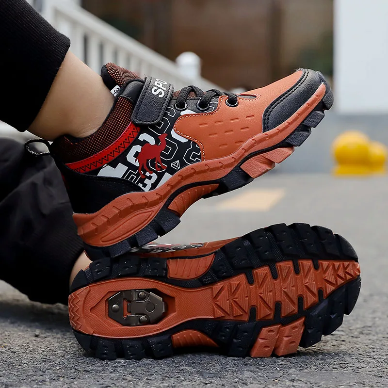 New Arrival Big Boys Climbing Shoes Winter Outdoor Boy Hiking Boots Size 31-39 Kids Brand Sneakers Anti-Slip Kids Trecking Shoes