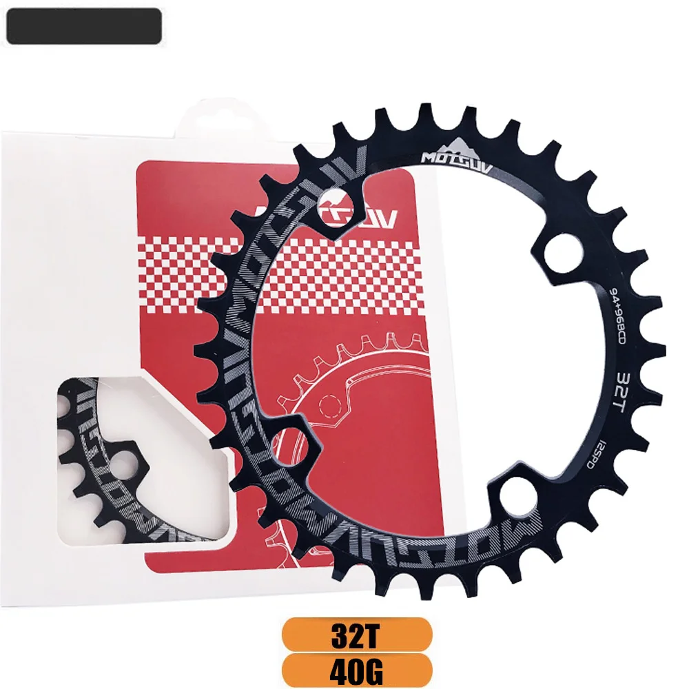 OVAL 32T Black MOTSUV Овальный 94+ 96 мм 94BCD/96BCD 32/34/36/38T MTB горный велосипед передняя Звездочка для ALIVIO M4000 M4050 NX GX X1 рукоятки велосипеда Запчасти - Цвет: OVAL 32T Black