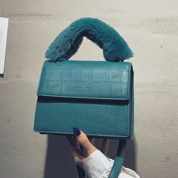 

New Solid Color Small Square Bag Luxury Designer Cossbody Bags For Women 2020 High Quality PU Leather Lady Purses And Handbags