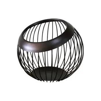 

Iron Fruit Storage Basket Creative Hollow-Out Fruit Tray Snack Storage Container Desktop for Home Kitchen Fruit Drain Rack