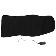 Автомобильное массажное сиденье с электрическим подогревом, подушка для боли в шее, расслабление талии, Вибрационный Массажный коврик для автомобиля, офиса, массажное сиденье для всего тела