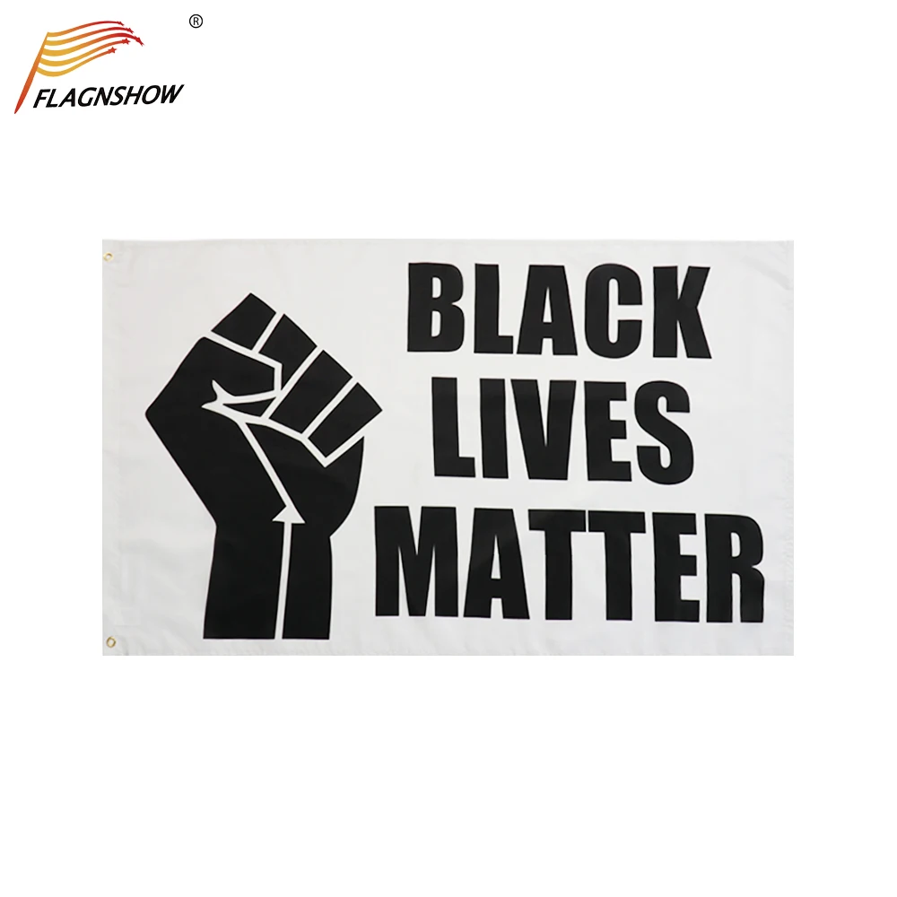 BLACK LIVES MATTER Large Flag 3x5 Feet Banner Protest Support BLM Movement Flag 