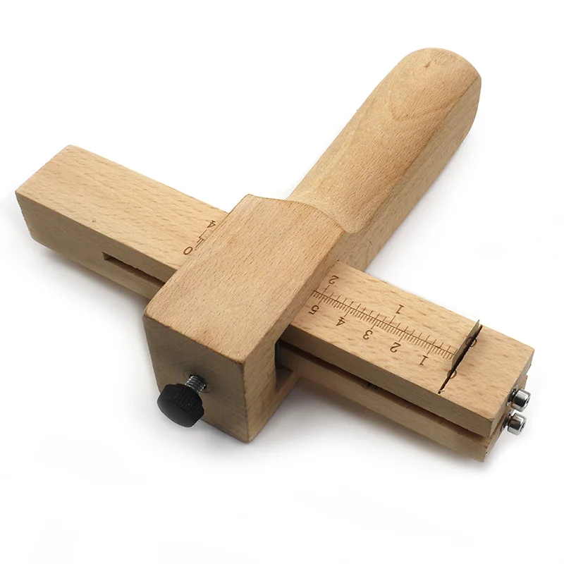 Edelstahl Leder Cutter Schneider Messer mit Holzgriff DIY Handwerk Werkzeug